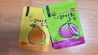 아비삭과일칩 5종 /딸기,사과,배,귤,무화과 5종 — 4점을 준 리뷰어가 2021년 4월 올린 사용 사진