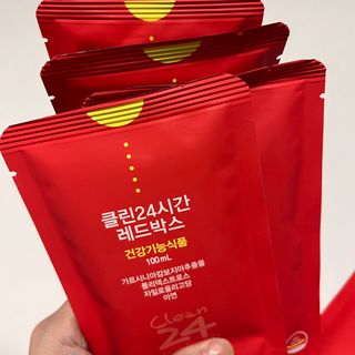 클린24시간 레드박스 1BOX(5포) + 전용보틀(500ml) — 4.5점을 준 리뷰어가 2024년 2월 올린 사용 사진