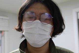 위케어 김서림방지 안경닦이 안티포그 극세사클리너 — 5점을 준 리뷰어가 2021년 2월 올린 사용 사진