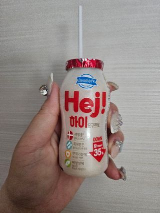 [구매평]▪︎ 덴마크 하이(Hej!) 브랜드 패키지(요구르트, 그릭요거트)only 로켓프레쉬 — 5점을 준 리뷰어가 2025년 5월 올린 사용 사진