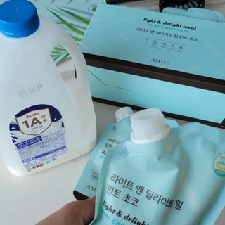 아므_이너뷰티 라이트 앤 딜라이트 밀 민트 초코 — 5점을 준 리뷰어가 2021년 7월 올린 사용 사진