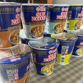 NISSIN 닛신 컵누들  4종 - 씨푸드오리지날, 씨푸드 스파이시, 씨푸드 커리, 씨푸드 XO소스 — 5점을 준 리뷰어가 2022년 3월 올린 사용 사진