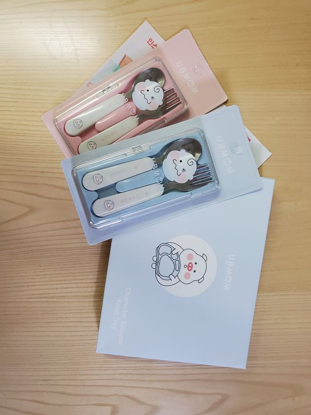 유비맘 캐릭터 실리콘 흡착 식판_색상 랜덤발송 리뷰 사진