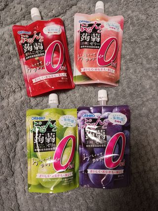 ORIHIRO 오리히로 곤약젤리 제로칼로리 130g 4종 4팩(맛별로 1팩씩) — 5점을 준 리뷰어가 2023년 2월 올린 사용 사진