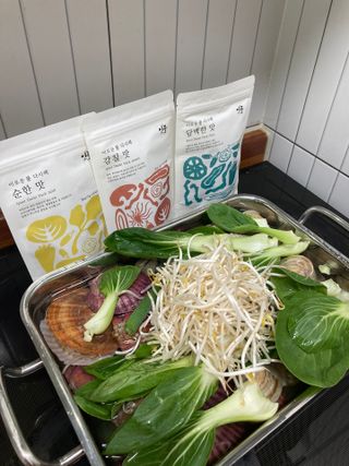 이풀 이로운풀 다시팩 3종세트(담백한맛, 감칠맛, 순한맛) — 5점을 준 리뷰어가 2022년 10월 올린 사용 사진