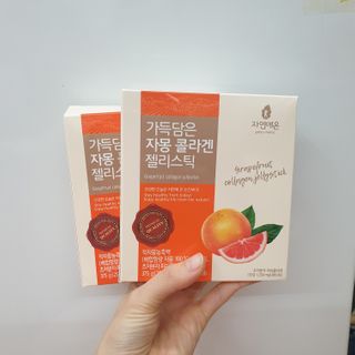 자연에온 가득담은 자몽 콜라겐 젤리스틱 2BOX — 5점을 준 리뷰어가 2020년 12월 올린 사용 사진