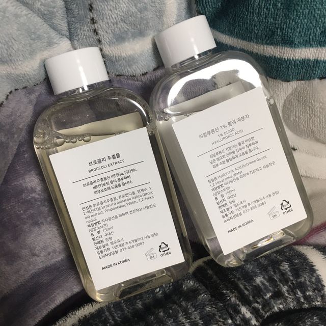 [랑팡] 브로콜리150ml+히알루론산150ml+스킨빅패드 SET 리뷰 사진
