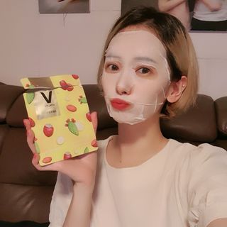 [후르디아] 골라쓰는 비건마스크팩 2종 -백년초 / 망고 — 5점을 준 리뷰어가 2021년 9월 올린 사용 사진