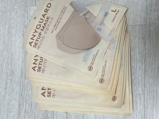 애니가드 셋업마스크 4컬러 각 10매입 [크리미베이지, 캐시미어로즈, 초콜렛브라운, 미드나잇네이비] — 4점을 준 리뷰어가 2022년 2월 올린 사용 사진