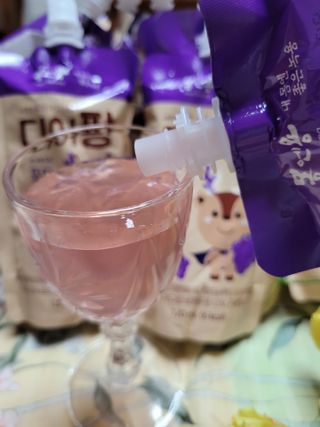 [몸엔용] 우리 아이 건강간식, 달콤한 녹용곤약젤리 디어팡 4종 — 5점을 준 리뷰어가 2021년 8월 올린 사용 사진