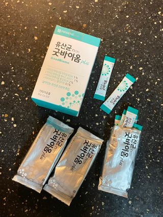 프리마인 유산균 국가지정연구소 선정, 살아있는 생유산균 200억 마리의 힘. 유산균n굿바이옴플러스 — 5점을 준 리뷰어가 2021년 9월 올린 사용 사진