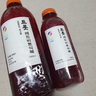 트롯전통식혜 트롯레드비트식혜 1리터 +500리터 — 5점을 준 리뷰어가 2021년 5월 올린 사용 사진