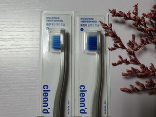 주식회사 클린디 [클린디] 파우치에 쏙 넣어 밖에서도 치아건강🦷 챙기기 [맞춤 칫솔 + 치약  + 파우치 구성] — 5점을 준 리뷰어가 2022년 1월 올린 사용 사진