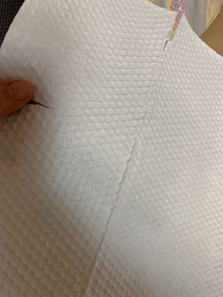 부직포나라 중금속유해물질ZERO 뜯어쓰는 주방 일회용수세미 60매 2매 — 5점을 준 리뷰어가 2022년 9월 올린 사용 사진