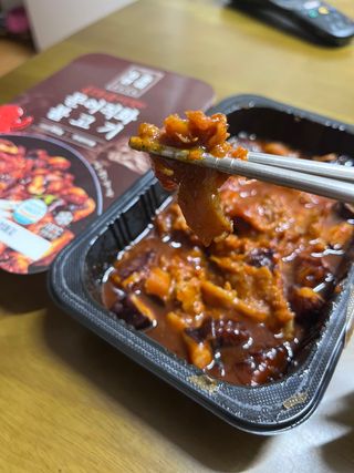 자연풍미 문어직화볶음 3종 (불고기, 불곱창, 치즈불닭) — 5점을 준 리뷰어가 2022년 8월 올린 사용 사진