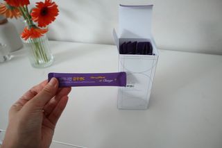 브이나인 글루타치온 비타민C 콜라겐 세라마이드 14포 1BOX — 4.5점을 준 리뷰어가 2022년 8월 올린 사용 사진