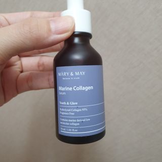 마리엔메이 히알루로닉스 세럼 ,나이아신아마이드 모과 세럼, 마린콜라겐 세럼, 청귤 흰목이버섯 추출물 세럼 — 5점을 준 리뷰어가 2021년 10월 올린 사용 사진