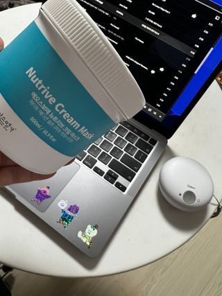 약손명가코스메틱 에오스보떼 뉴트리브 크림 마스크 솔트 500ml — 5점을 준 리뷰어가 2022년 1월 올린 사용 사진