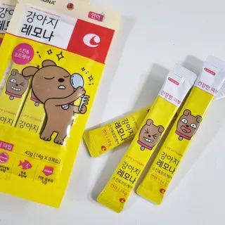 [레모나] 강아지 레모나 강아직 영양 간식 4종 택 1 — 5점을 준 리뷰어가 2023년 12월 올린 사용 사진