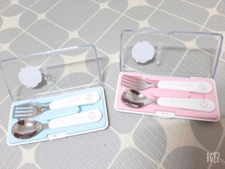 유비맘 스푼포크 케이스 세트 1+1 _컬러랜덤 발송 — 5점을 준 리뷰어가 2021년 1월 올린 사용 사진