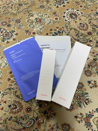 화이트리 채움 베리어 로션, 베리어 크림 세트 — 5점을 준 리뷰어가 2021년 2월 올린 사용 사진