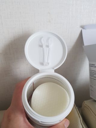 랑벨 비타 에너지 잡티 앰플 패드 65매 (투명하고 밝은 얼굴 광채패드) — 5점을 준 리뷰어가 2022년 6월 올린 사용 사진