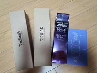 헤어플러스 컬러본드 샴푸300+트리트먼트300+에센스95 — 4.5점을 준 리뷰어가 2021년 3월 올린 사용 사진