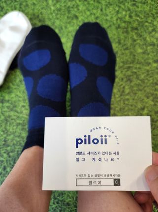 [사이즈가 있는 양말 필로이] 여자 스니커즈 발목 양말 5족 세트【 S, M, L, 】3가지 사이즈 — 4점을 준 리뷰어가 2022년 7월 올린 사용 사진