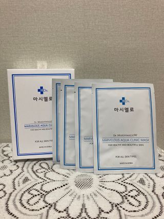 닥터마시멜로 닥터마스멜로 마블러스 아쿠아 클리닉 마스크 — 5점을 준 리뷰어가 2021년 3월 올린 사용 사진