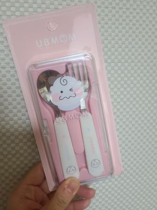 유비맘 스푼포크 케이스 세트 1+1 _컬러랜덤 발송 — 5점을 준 리뷰어가 2020년 12월 올린 사용 사진