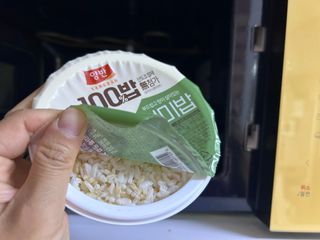 [구매평]양반 동원 양반 100밥 현미밥, 130g, 12개 — 5점을 준 리뷰어가 2025년 4월 올린 사용 사진