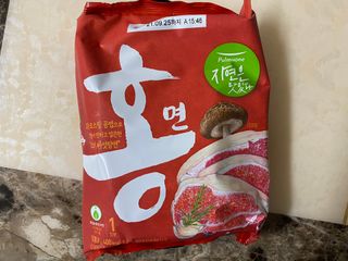 [풀무원] 자연은맛있다 정면, 백면, 홍면  세트 — 5점을 준 리뷰어가 2021년 4월 올린 사용 사진