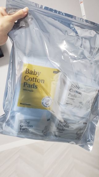 디어엘로디 프리미엄 유기농 유아 솜티슈 40매 3Pack +60매 1Pack 혼합형 — 5점을 준 리뷰어가 2021년 4월 올린 사용 사진