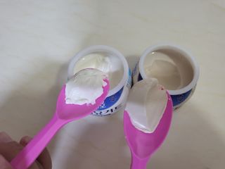 매일바이오 그릭요거트 오리지널 플레인 4개, 로스터리 커피믹스 4개 — 4점을 준 리뷰어가 2021년 12월 올린 사용 사진