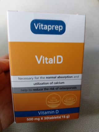 뉴트리션팩토리 비타프렙 바이탈디 비타민D 500mg — 5점을 준 리뷰어가 2021년 8월 올린 사용 사진