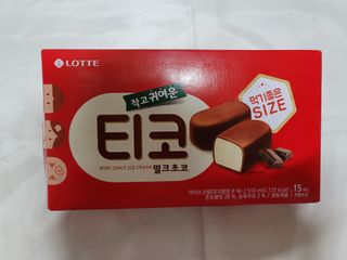 롯데제과 티코밀크초코 — 5점을 준 리뷰어가 2021년 9월 올린 사용 사진
