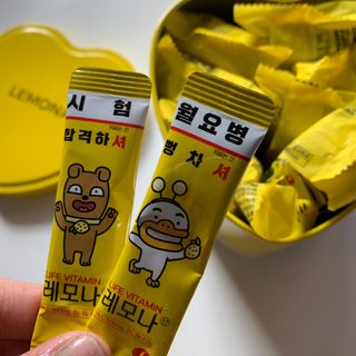 맛있는 비타민 습관 레모나 카카오프렌즈 에디션 — 5점을 준 리뷰어가 2021년 12월 올린 사용 사진
