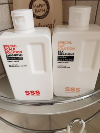 트리플에스 탈모 샴푸 275ml + 실크 트리트먼트 275ml — 3점을 준 리뷰어가 2021년 2월 올린 사용 사진