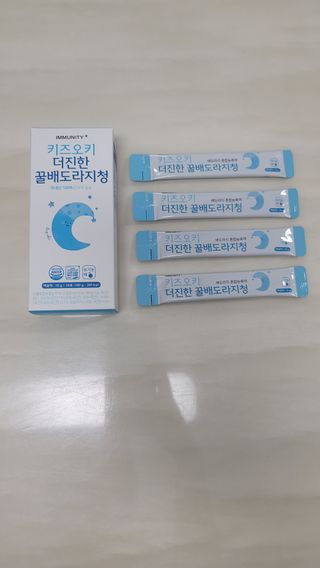 [이뮤니티플러스]우리아이 면역오키, 건강오키 _ 키즈오키 더진한꿀배도라지청 10포 1box — 4점을 준 리뷰어가 2022년 1월 올린 사용 사진