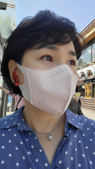 끌린에르 스포츠 귀편한 새부리형 마스크 (뉴컬러포함) — 5점을 준 리뷰어가 2022년 5월 올린 사용 사진