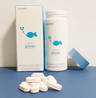 파파비오랩 승무원 콜라겐 콜라겐바다 — 5점을 준 리뷰어가 2021년 1월 올린 사용 사진