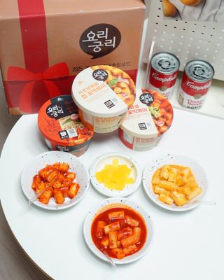 프리 [요리궁리] 타입 B (매콤,치즈,매콤까르보) 꽃떡볶이 6개입 세트 — 5점을 준 리뷰어가 2025년 2월 올린 사용 사진