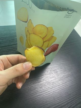 딜라이트 프로젝트 바삭한 원물칩 3종 고구마칩, 자색고구마칩, 느타리버섯칩 [총 6봉지] — 5점을 준 리뷰어가 2022년 2월 올린 사용 사진