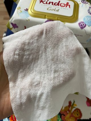 킨도 아기 물티슈 골드 일반형 — 4점을 준 리뷰어가 2021년 12월 올린 사용 사진