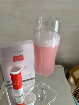 [슬림드랍 석류맛] 건기식 다이어트 보조제 겸 비타민 — 5점을 준 리뷰어가 2022년 2월 올린 사용 사진