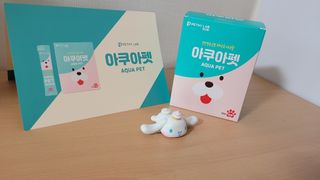 펫시랩 반려견용 액상 프리바이오틱스 아쿠아펫 — 5점을 준 리뷰어가 2021년 1월 올린 사용 사진