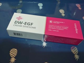 이지듀 DW-EGF 크림 다이브좀_콜라겐이 쏙쏙, 탄력피부로 다이빙 — 3.5점을 준 리뷰어가 2021년 2월 올린 사용 사진