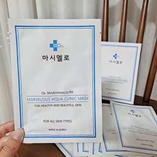 닥터마시멜로 닥터마스멜로 마블러스 아쿠아 클리닉 마스크 — 5점을 준 리뷰어가 2021년 7월 올린 사용 사진