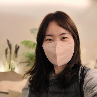 애니가드 셋업마스크 4컬러 각 10매입 [크리미베이지, 캐시미어로즈, 초콜렛브라운, 미드나잇네이비] — 5점을 준 리뷰어가 2022년 2월 올린 사용 사진