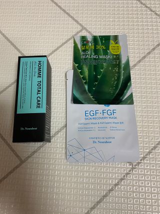 Dr.느루벗 느루벗 옴므 토탈 케어 올인원 118ml 남자 남성 스킨 로션 에센스 크림 화장품 — 5점을 준 리뷰어가 2021년 2월 올린 사용 사진